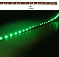 Ταινία LED Αυτοκόλλητη 50cm 12VDC 2.4W Με 30LED 120' Πράσινο IP20 30-3305 Adeleq