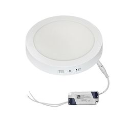 Φωτιστικό Επίτοιχο Αλουμινίου Στρογγυλό LED 18W 6300K Λευκό 21-0183100 Adeleq