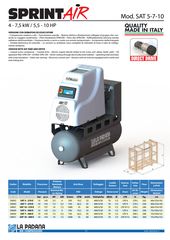 Κοχλιοφόρος 10 hp/15 bar La Padana Αεροσυμπιεστής καινούργιος με 2 χρόνια εγγύηση και σέρβις-thumb-2