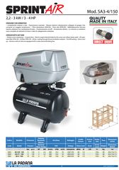 Κοχλιοφόρος 3 -4 Hp μονοφασικός Αεροσυμπιεστής καινούργιος με 2 χρόνια εγγύηση και σέρβις-thumb-3
