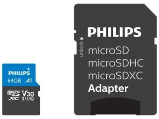 Philips Micro SDXC Card 64GB Class 10 UHS-I U3 incl. Adapter FM64MP65B/00