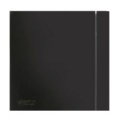 Εξαεριστήρας μπάνιου SILENT DESIGN 200 CZ μαύρο χρώμα Φ116 με χαμηλή στάθμη θορύβου και αντικραδασμική τεχνολογία