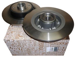 ΣΕΤ ΔΙΣΚΟΙ ΦΡΕΝΩΝ ΠΙΣΩ REAR BRAKE DISCS RENAULT GRAND SCENIC II ΓΝΗΣΙΟ ΑΝΤΑΛΛΑΚΤΙΚΟ 