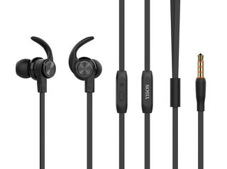 YISON Earphones με μικρόφωνο CX300, on/off, 1.2m, με μαγνήτη, μαύρα