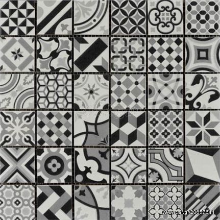 Patch Mosaic Gray - Ψηφίδα μπάνιου & κουζίνας 30x30