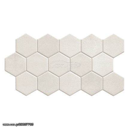 Karag Hex White 26,5x51 - Πλακάκι μπάνιου & κουζίνας