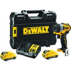 DCF601D2-QW Κατσαβίδι Μπαταρίας 12V (2x2Ah) - ΜΕ ΜΠΑΤΑΡΙΑ & ΦΟΡΤΙΣΤΗ - DEWALT (#DCF601D2-QW)