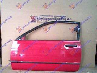 TOYOTA PASEO 1996-1999 (L5) - ΠΟΡΤΑ ΕΜ. 2Π ΚΟΚΚΙΝΟ - ΑΡ