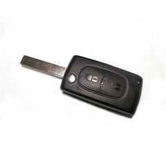Κέλυφος Κλειδιού Αυτοκινήτου Peugeot με 2 Κουμπιά - Μπαταρία πάνω στη Πλακέτα
