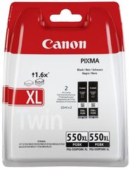 CANON ΜΕΛΑΝΙ INKJET PGI-550XL HC BLACK TWIN PACK - (6431B005)