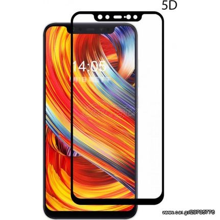 POWERTECH Tempered Glass 5D Full Glue για Xiaomi Redmi Mi 8/8 Pro, Black