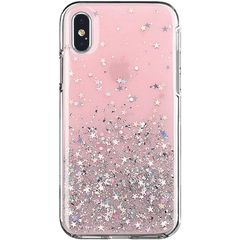 Star Glitter Shining Cover for iPhone XS pink