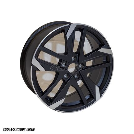 REPLICA PEUGEOT STYLE 1275 18X8 5X108 ET45 MATTE BLACK MACHINED FACED