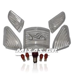 ΚΡΥΣΤΑΛΛΑ ΠΙΣΩ HONDA ASTREA SUPRA ΣΕΤ ΛΕΥΚΑ ROC