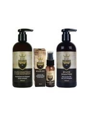 By My Beard -Beard Conditioner & Face Moisturiser 300ml & Beard Shampoo 300ml & Beard Oil 30ml Set