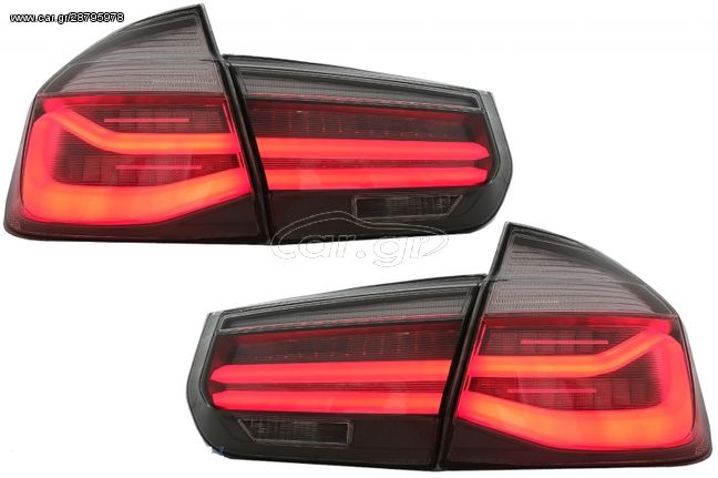 ΟΠΙΣΘΙΑ LED ΦΑΝΑΡΙΑ M-LOOK BLACK LINE ΓΙΑ BMW 3 SEDAN LCI (F30)(RED/SMOKE)