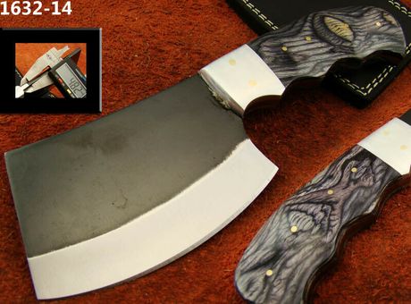 8" ALISTAR HANDMADE HIGH CARBON STEEL BUTCHERS MEAT CLEAVER KNIFE AXE