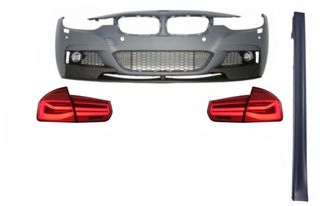 BODY KIT M-PERFORMANCE DESIGN ΓΙΑ BMW 3 SEDAN LCI (F30)(RED/CLEAR)