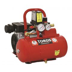 Αεροσυμπιεστής Oil Free SILENT 6Lt - ΜΟΝΟΜΠΛΟΚ - TOROS (#40150)