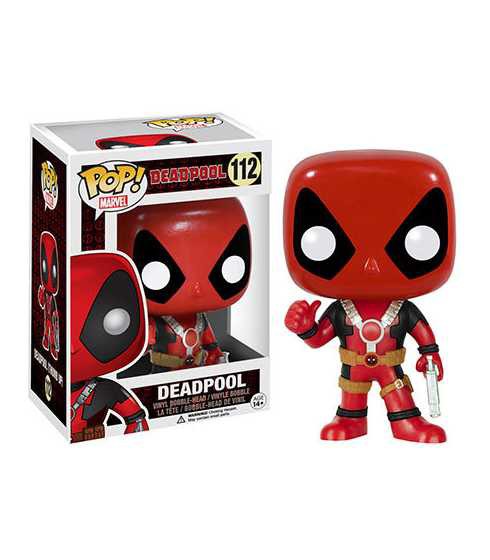 POP! MARVEL: DEADPOOL THUMB UP #112 VINYL BOBBLE-HEAD FIGURE