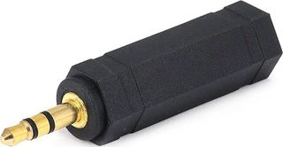 POWERTECH adapter STEREO 3.5mm M/F 6.35mm - GOLD (CAB-J020)