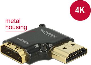 DELOCK HDMI Αντάπτορας HDMI-A female σε male, High Speed, 90°, right (65661)