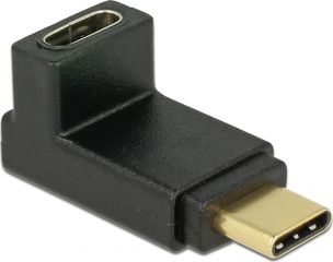 DELOCK Adapter USB 3.1 Type-C male σε female, 90°, up/down (65914)