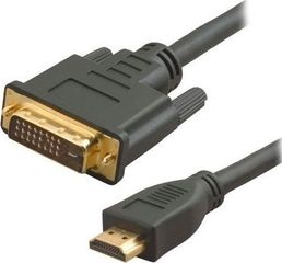 Powertech HDMI 19pin M / DVI 24+1 M 10m - DUAL LINK (COPPER) (CAB-H046)