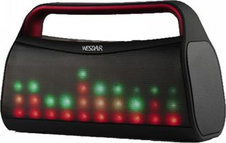 WESDAR K20 BLUETOOTH ΗΧΕΙΟ 6W ΜΕ LED EQUALIZER, ΜΑΥΡΟ (WS-K20)
