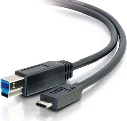 Powertech Regular USB 3.0 Cable USB-C male σε USB-B male Μαύρο 1m (CAB-UC015)