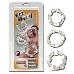 Δαχτυλίδια πέους Get Hard διάφανο
