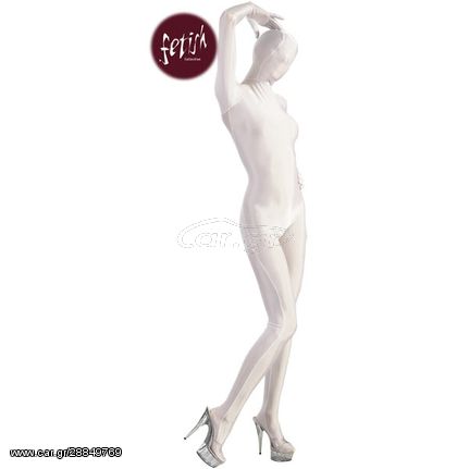 You2Toys Fetish Collection Λευκή Ολόσωμη Φόρμα Phantom με Μάσκα