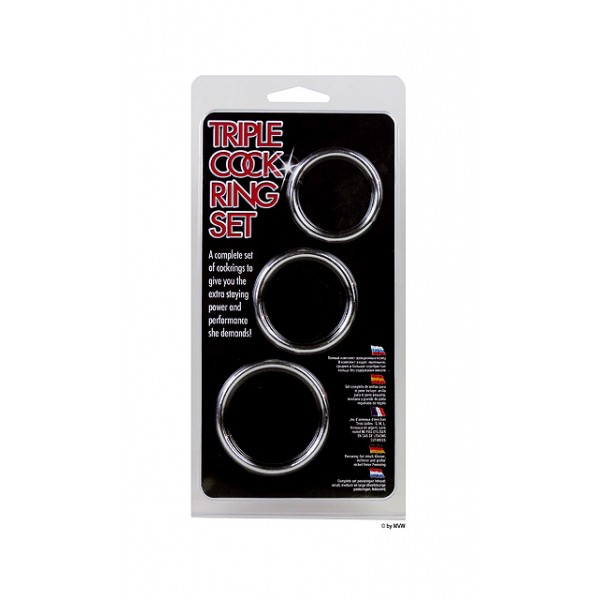 Δαχτυλίδι πέους Triple Cock Ring Set