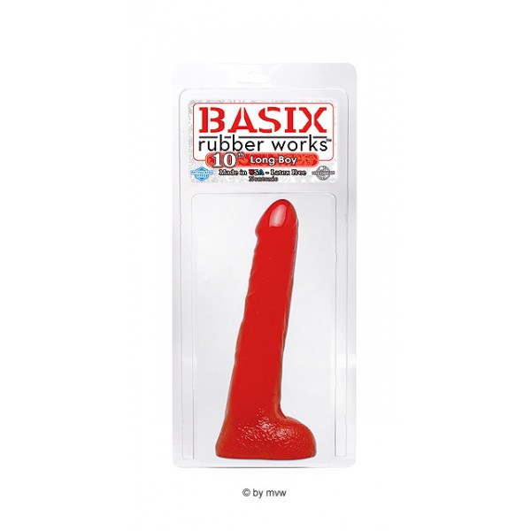 Pipedream Basix Long Boy 10" - Red