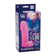Ομοίωμα χωρίς δόνηση "Glow in the dark flexi"14 cm ροζ