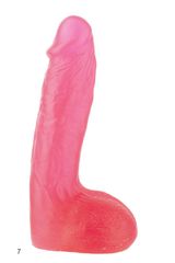 Ομοίωμα από jelly XSKin 7" dong - Transparent Pink