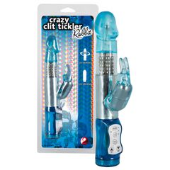 Rabbit Δονητής Crazy Clit Tickler μπλε