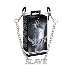 Σφιγκτήρες Θηλών με αλυσίδα "SLAVE" Professional
