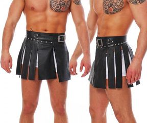 BDSM Δερμάτινη ανδρική φούστα