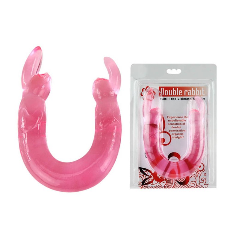 Double Heads, TPR Material, Pink