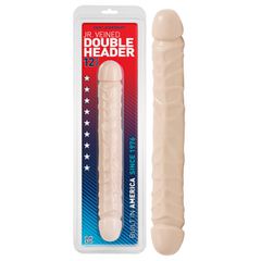 Doc Johnson Jr. Veined Double Header 30cm White