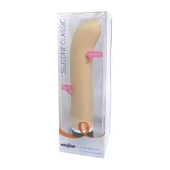 Δονητής "Silicone Classic G-Spot Vibrator 19 cm" φυσικό