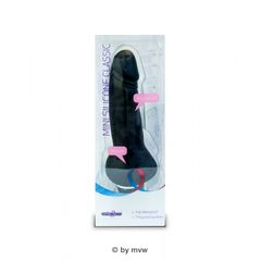 Seven Creations Mini Silicone Classic Soft with Balls 15cm Black