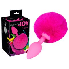 Σφήνα "Colorful Joy Bunny Tail" φούξια
