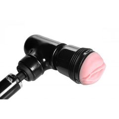 Wand vibrator adapter for fleshlight type male masturbators