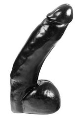 ΟΜΟΙΩΜΑ ΠΕΟΥΣ Black Dildo with balls 30cm