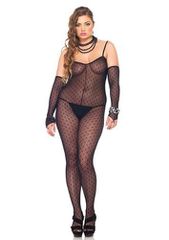 Leg Avenue Mini Daisy Lace Bodystocking-thumb-1