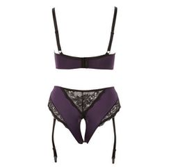 Plus Size Purple Lingerie Set-thumb-4