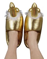 Gold Slippers with Penis-thumb-3