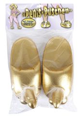 Gold Slippers with Penis-thumb-4
